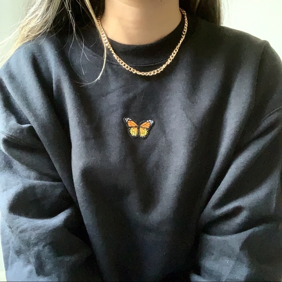 n e w ✨ butterfly crewneck sweater🖤 - Picture 3 of 10